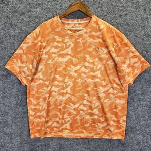 Reel Legends T-Shirt Men's XXL Orange Fishing Freeline Short Sleeve